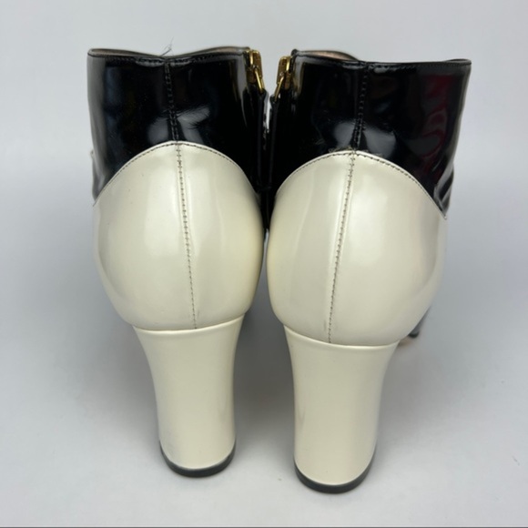 Gucci Nimue Mary Jane Patent Colorblock Ankle Boot - Picture 5 of 13